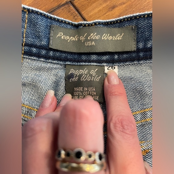 Women's people of the world Y2K, 100% cotton flare jeans, size 26 - Picture 4 of 9